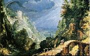 Paul Bril Mountain landscape Sweden oil painting artist